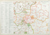 LONDON PETTY SESSIONS/sessional boroughs/divisions. Law. Courts. BACON 1920 map