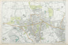 EALING/ACTON Greenford Hanwell Gunnersbury Perivale Hanger Lane. BACON  1920 map