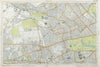LONDON Notting Hill Kensington St Johns Wd Hammersmith Bayswater BACON  1920 map