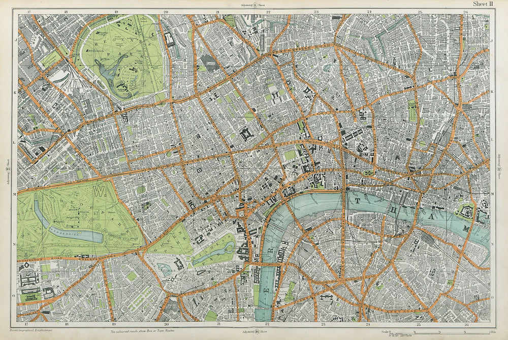 CENTRAL LONDON West End City Southwark Westminster Shoreditch. BACON  1920 map