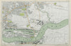 WEST/EAST HAM & BARKING Plaistow Woolwich Thamesmead Beckton. BACON  1920 map