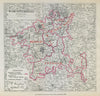 Worcestershire Parliamentary Divisions. Droitwich. BOUNDARY COMMISSION 1885 map