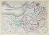 Somersetshire Parliamentary Divisions. Frome Wells. BOUNDARY COMMISSION 1885 map
