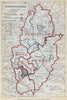 Nottinghamshire Parliamentary Divisions. Mansfield. BOUNDARY COMMISSION 1885 map