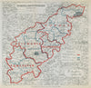 Northamptonshire Parliamentary Divisions. Oundle. BOUNDARY COMMISSION 1885 map