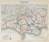 Dorsetshire Parliamentary Divisions. Bridport Poole BOUNDARY COMMISSION 1885 map