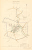 BANBURY borough/town plan. BOUNDARY COMMISSION. Oxfordshire. DAWSON 1837 map
