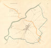 CLITHEROE town/borough plan. BOUNDARY COMMISSION. Lancashire. DAWSON 1837 map
