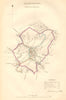 LLANIDLOES borough/town plan. BOUNDARY COMMISSION. Wales. DAWSON 1837 old map