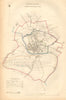 LUDLOW borough/town plan. BOUNDARY COMMISSION Ludford Shropshire DAWSON 1837 map
