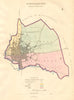 NORTHAMPTON borough/town/city plan & Wards. BOUNDARY COMMISSION. DAWSON 1837 map