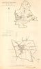 SAFFRON WALDEN borough/town plan. BOUNDARY COMMISSION. Essex. DAWSON 1837 map