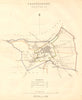 SHAFTESBURY borough/town plan. BOUNDARY COMMISSION. Dorset. DAWSON 1837 map