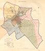 STOCKPORT borough/town plan. BOUNDARY COMMISSION. Manchester. DAWSON 1837 map