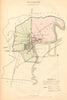 STOCKTON borough/town plan. BOUNDARY COMMISSION. Durham. DAWSON 1837 old map
