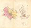 WALSALL borough/town/city plan. BOUNDARY COMMISSION. Staffs. DAWSON 1837 map
