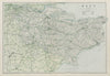 KENT. Showing Parliamentary divisions, boroughs & parks. BACON 1913 old map