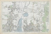 TOTTENHAM WALTHAMSTOW EDMONTON Chingford Hale End Epping Forest. BACON  1906 map
