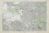 LONDON Notting Hill Kensington White City Hammersmith Bayswater BACON  1906 map