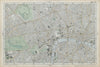 CENTRAL LONDON West End City Southwark Westminster Shoreditch. BACON  1906 map