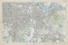 LONDON SOUTH Camberwell Greenwich Deptford Lewisham Southwark. BACON  1906 map
