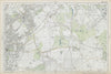 CROYDON Beckenham Woodside W Wickham Elmers End Norwood Hayes. BACON  1906 map