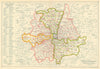 LONDON POSTAL DISTRICTS. Post code areas. N NW W SW SE E. BACON 1923 old map