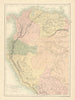 Venezuela, Colombia, Equador & Peru. Andean States Ecuador. BARTHOLOMEW 1862 map
