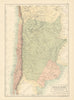 Chili Argentine Republic Bolivia w/ Litoral Chile Argentina BARTHOLOMEW 1862 map