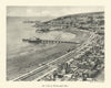 Air View of Weston-super-Mare 1930 old vintage print picture