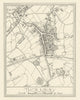 Town plan of Thornbury by Patrick Abercrombie. Gloucestershire 1930 old map