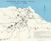 EDINBURGH. Distribution of Football Pitches in Public Parks ABERCROMBIE 1949 map