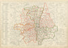 LONDON POSTAL DISTRICTS. Post code areas. N NW W SW SE E. BACON 1913 old map