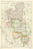 BUCKINGHAMSHIRE. Showing Parliamentary divisions,boroughs & parks.BACON 1919 map