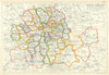 LONDON BOROUGHS. Metropolitan & Parliamentary. Constituencies. BACON 1919 map
