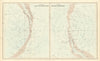 Star maps. Northern & Southern Celestial Hemispheres. JOHN BARTHOLOMEW 1854