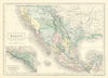 Mexico, California & Texas. CA Gold rush districts. Utah & NM Territory 1854 map