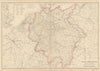 German Confederation & Central Europe railways. WELLER 1860 old antique map