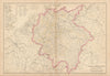 German Confederation & Central Europe railways. WELLER 1860 old antique map