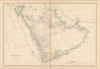 Arabia, Red Sea & Persian Gulf Debai/Dubai Abou Thubbi/Abu Dhabi WELLER 1860 map