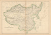 The Chinese Empire by Edward Weller. China, Mongolia, Tibet & Korea 1860 map