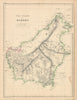 The Island of Borneo by Edward Weller. Sarawak Sabah Brunei Kalimantan 1860 map