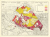 Willesden Borough. Residential densities 1948. Kensal Kilburn Neasden 1950 map