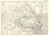 Willesden Borough. Community services. Kensal Kilburn Neasden 1950 old map