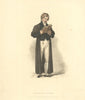 Winchester College Scholar. Ackermann's schools 1816 old antique print picture