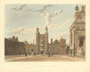 Eton College Great Court (School Yard). Ackermann's schools 1816 old print