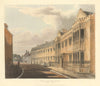 First Master’s House, Harrow School. Ackermann's schools 1816 old print