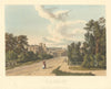 View of Rugby School, from the Northampton (Hillmorton) Road. Ackermann 1816