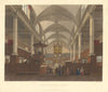 Interior of Christ Church. Christ's Hospital School. Ackermann's schools 1816