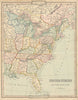United States with Upper & Lower Canada. Antique map by George Cruchley 1843